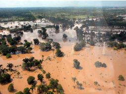 Las inundaciones han afectado más de 100 mil hectáreas en México. NTX  /