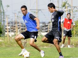 Los jugadores de los Gallos Blancos de Querétaro se alistan para su próximo duelo. NOTIMEX  /