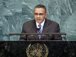Carlos Mauricio Funes durante la Asamblea General de las Naciones Unidas en Nueva York. AP  /