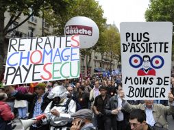 Sindicatos franceses lanzaron hoy en la ciudad de París la segunda huelga general en menos de un mes. NTX  /