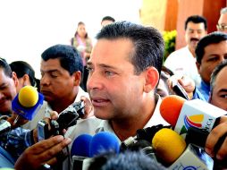 Eugenio Hernández destacó la colaboración del Gobierno federal en la lucha contra los cárteles en Tamaulipas. EL UNIVERSAL  /