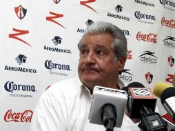 Rafael Lebrija prometió la semana pasada que se cubrirían los adeudos con los jugadores, pero no fue así. MEXSPORT  /