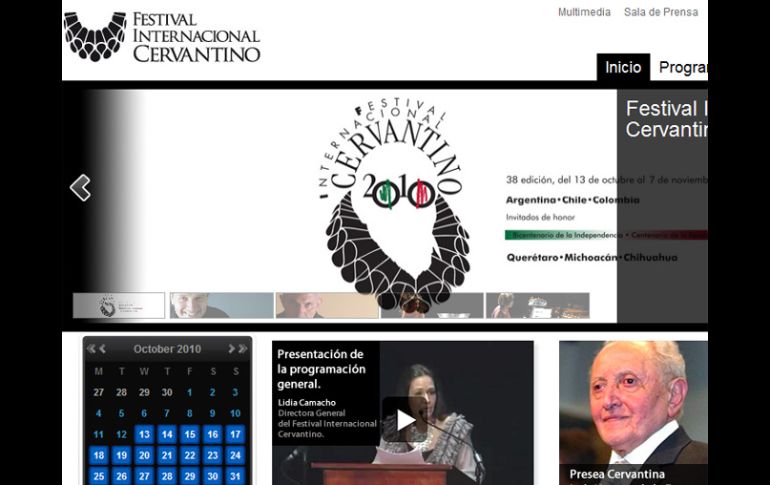 El FIC se realizará del 13 de octubre al 7 de noviembre en foros de Guanajuato. FESTIVALCERVANTINO.GOB  /