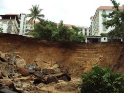 Puerto Escondido es uno de los lugares afectados por la crecida de los ríos y el reblandecimiento de la tierra. EFE  /