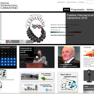 Funciona ya nuevo portal web del 'Festival Cervantino'