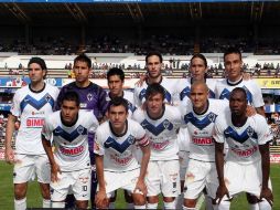 Los jugadores del Monterrey durante la Jornada 9 del torneo Apertura 2010. MEXSPORT  /