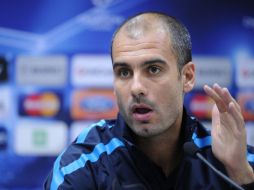 Josep Guardiola habló sobre la situación de Messi en rueda de prensa. AFP  /