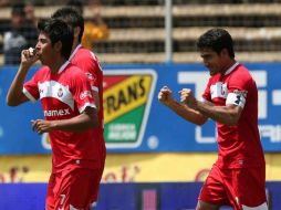 Los jugadores del Toluca en su último encuentro en el torneo Apertura 2010. AFP  /