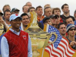 Tiger Woods durante práctica de la Ryder Cup 2010. REUTERS  /