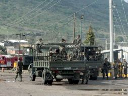 Retenes militares han sido incrementados para blindar la zona. ARCHIVO  /