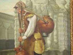 Cuadro que presenta al aguador descrito en los textos de Claudio Linati. M.TORRES  /