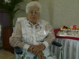 La festejada, Sara Navarro de Camarena.  /