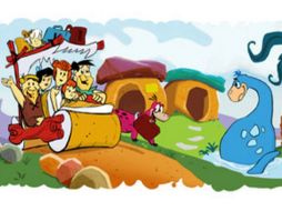 El buscador de internet incluye a la familia Picapiedra en su página principal de hoy. ESPECIAL  /