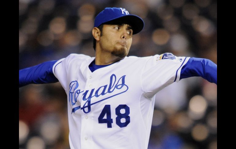 Foto de archivo del mexicano Joakim Soria de los Reales de Kansas. AP  /