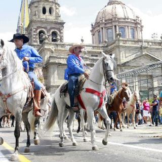 Decenas de caballos toman el Centro de la ciudad