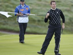 Lee Westwood (foto) tenía una increíble ventaja de cuatro después de nueve hoyos contra Tiger Woods y Steve Stricker. AP  /