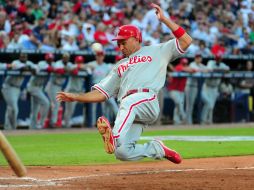 Raúl Ibáñez se fue de 6-2 con dos remolcadas y anotada en juego ante los Bravos. AFP  /