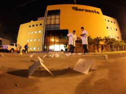 El 1 de septiembre el edificio de otro rotativo, Noroeste de Mazatlán, fue baleado. EFE  /