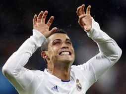 Cristiano Ronaldo, del Real Madrid, celebra su gol ante el Deportivo La Coruña. REUTERS  /