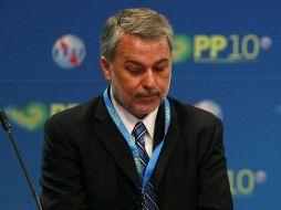 Emilio González hoy durante la conferencia Plenipotenciaria en la Expo Guadalajara. E. PACHECO  /