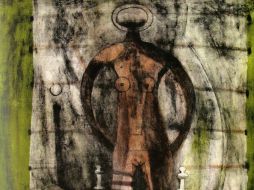 La litografía Mujer con medias malva, de Rufino Tamayo, se subastará este jueves.ESPECIAL  /