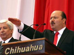 César Duarte toma protesta como gobernador de Chihuahua. NTX  /