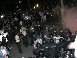 Imagen de la insurrección de uniformados del pasado jueves, que dejó 10 muertos y 274 heridos. EFE  /