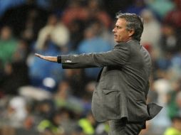 El estratega portugués dirigiendo un partido del Real Madrid. AFP  /