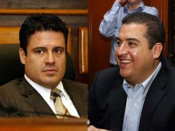 Aristóteles Sandoval (izq.) alcalde de Guadalajara y Héctor Vielma, edil de Zapopan. EL INFORMADOR  /