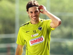 José María Basanta en el entrenamiento con el conjunto del Monterrey. MEXSPORT  /