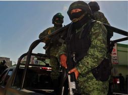 El personal militar al repeler la agresión, abatió a seis de los agresores. ARCHIVO  /