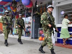 El operativo fue realizado por la policía colombiana. EFE  /