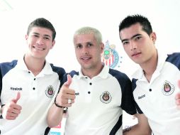 Jorge Enríquez, Adolfo Bautista y Michel Vázquez dieron una rueda de prensa antes de partir a Querétaro. MEXSPORT  /