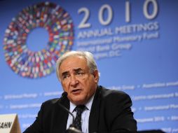 El director del Comité, Dominique Strauss-Kahn concluyó que su asamblea estuvo dominada por las tensiones. EFE  /