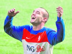 El holandés Sneijder se encuentra concentrado con su Selección. REUTERS  /