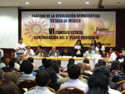 Aspecto de la asamblea del Consejo del PRD donde se decidió ir en unidad con otras fuerzas políticas. EL UNIVERSAL  /