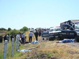 Un convoy de presuntos sicarios del narcotráfico emboscó a 11 elementos policiacos. EL UNIVERSAL  /