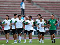 Los jugadores realizando un entrenamiento en Cuidad Juárez. MEXSPORT  /