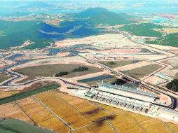 Ésta es una toma aérea del circuito de Yeongam, donde se supone que se correrá la antepenúltima fecha de la F1. REUTERS  /