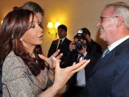 La presidenta argentina Cristina Fernández se pronunció en contra desde el anunció de los planes británicos. AFP  /