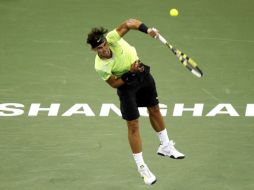 Rafael Nadal se empleó a fondo en su debut en Shanghai. REUTERS  /