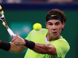 El tenista español Rafael Nadal durante el torneo de Shanghai. NOTIMEX  /