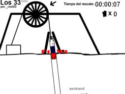 El juego de ''Los 33'' consiste en girar una polea para subir a los mineros por medio de una sencilla imagen. ESPECIAL  /