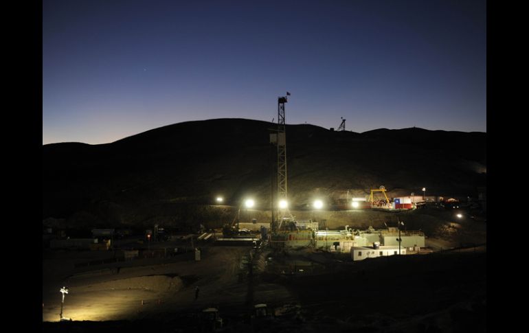 Vista de este miércoles de la mina San José, de donde fueron rescatados 33 trabajadores. AFP  /