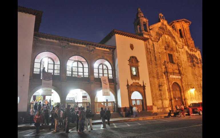Exterior del Teatro Rey Caltzontzin. El recinto, construido en 1938, fue remozado para la presente edición del Festival.S. Núñez  /