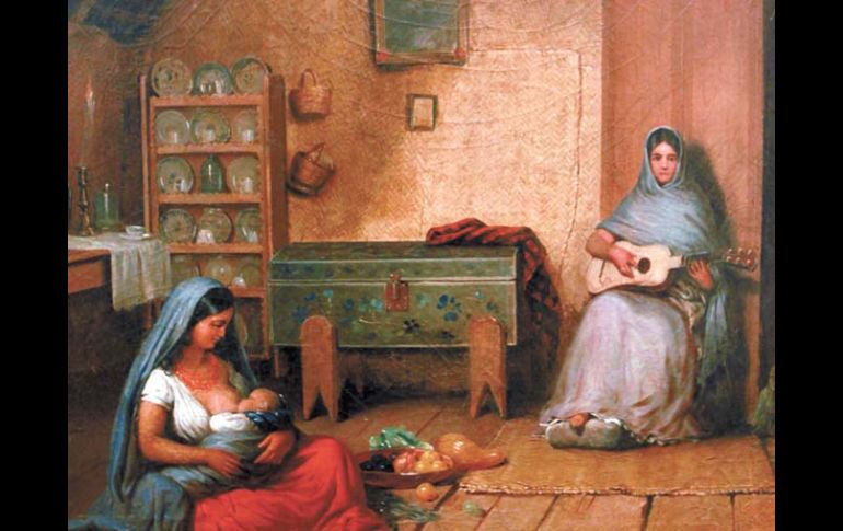 La obra de Edouard Pingret,  se exhibe en Paisajes de música y danza, 1800-1960.ELUNIVERSAL  /