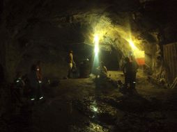 Fotografía del 13 de octubre, al momento de iniciar la operación de rescate en el interior de la mina San José. AP  /