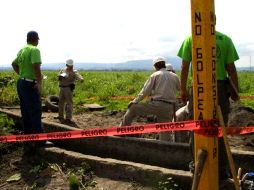 La toma fue encontrada en un terreno despoblado en el Ejido La Cruz, en el municipio de Hualahuises. ARCHIVO  /