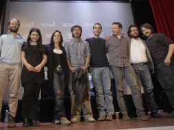 Reygadas, Chenillo, Riggen, Naranjo, Eimbcke, Escalante, Pablo Cruz (productor) y Diego Luna. S. NÚÑEZ  /