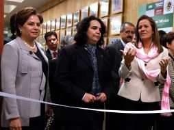 La canciller Patricia Espinosa, la titular del CONACULTA, Consuelo Sáizar y la primera dama, Margarita Zavala. EL UNIVERSAL  /